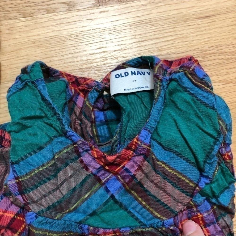 2T Long Sleeve Shirt Bundle Old Navy Girls Plaid Cheetah Print Art Class Daddy’s